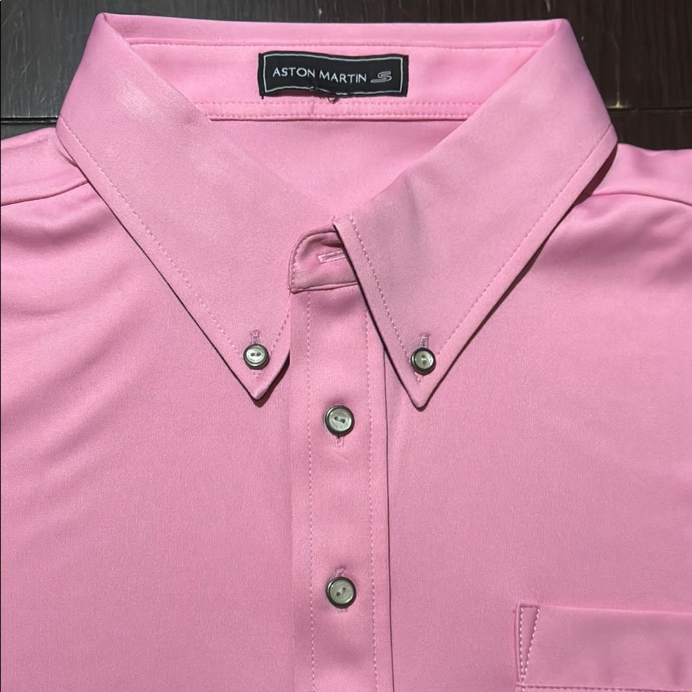Ashton Martin racing Pink Polo Shirt XXL